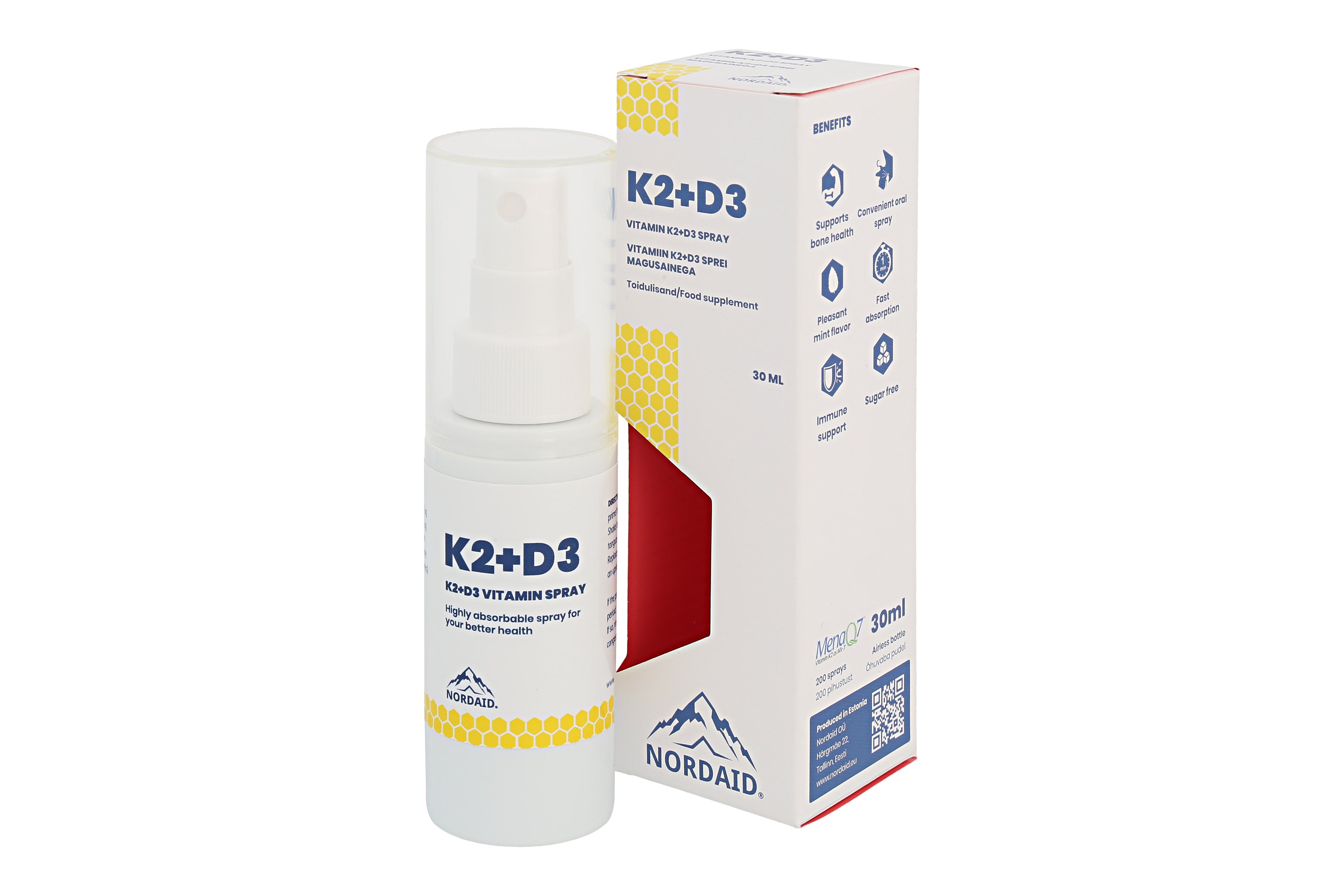 K2+D3 | munnúði | 50 dagskammtar | 30 ml |