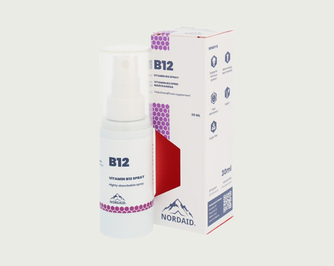 B12 | 1200 mcg | 67 dagskammtar | 30 ml