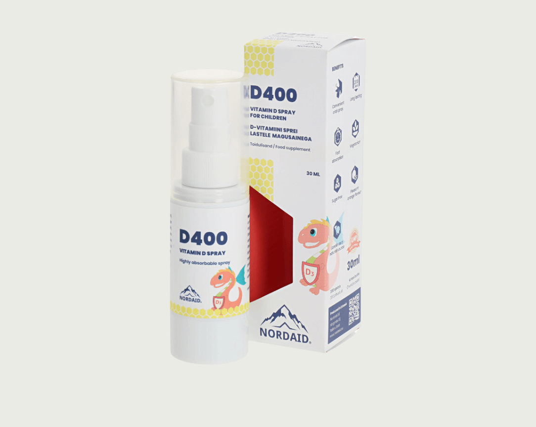 D400iu munnúði - fyrir börn frá 3 ára aldri | 200 dagskammtar | 30 ml