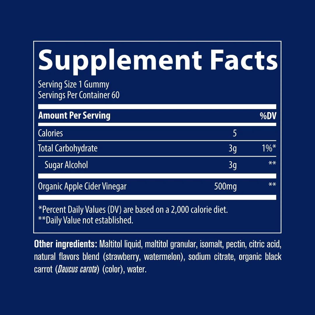 Apple Cider Vinegar | Gúmmí | 60 stk