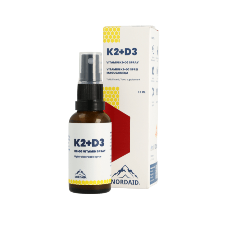 K2+D3 | munnúði | 40 dagskammtar | 30 ml |