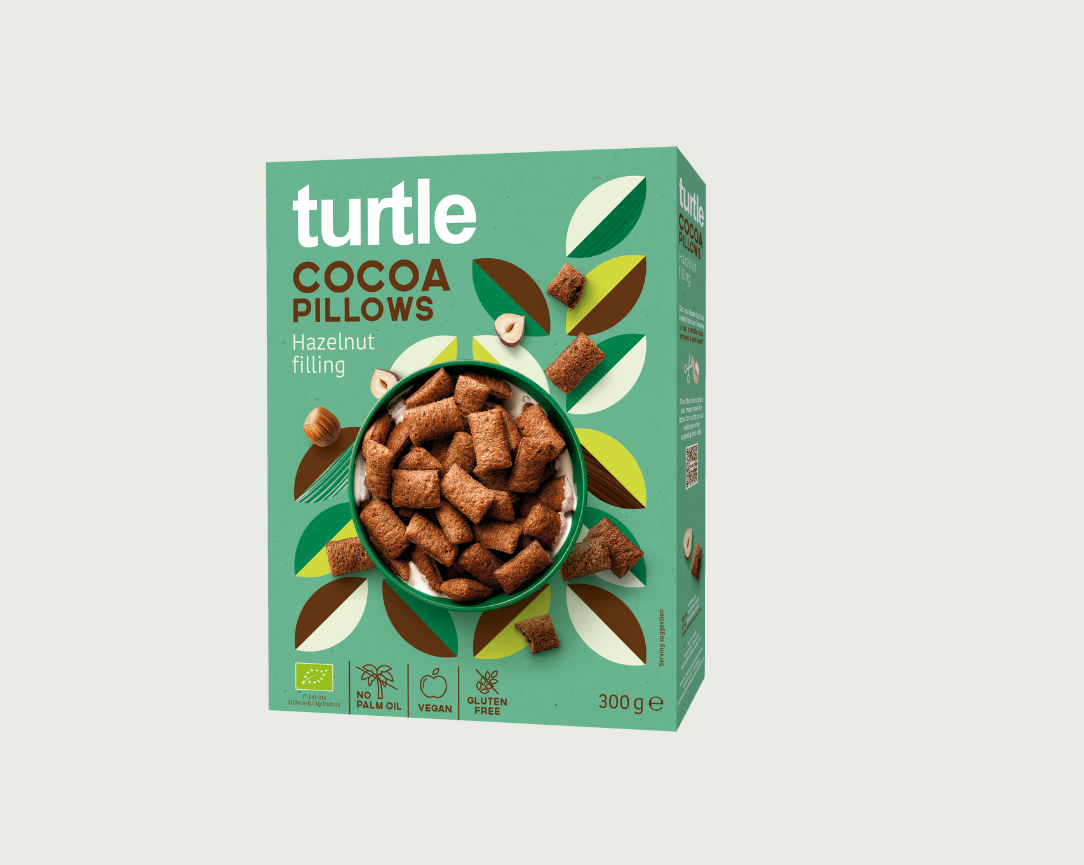 Morgunkorn | Cocoa Pillows með heslihnetufyllingu