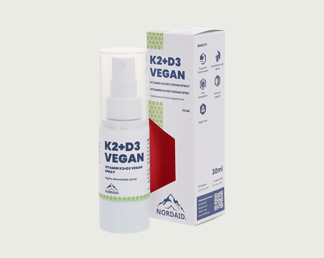 K2+D3 | munnúði | 50 dagskammtar | 30 ml | VEGAN