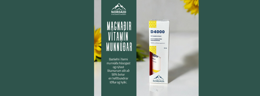 Ný rannsókn - D3 vítamín munnúði frá Nordaid
