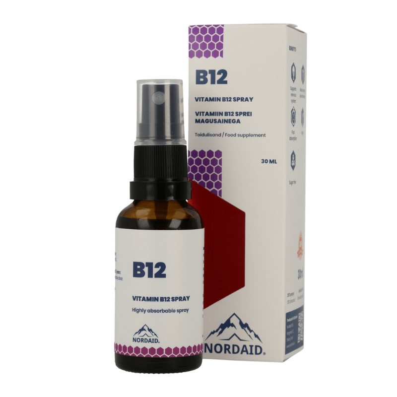 B12 | 1200 mcg | 67 dagskammtar |  30 ml