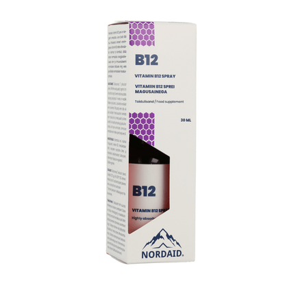 B12 | 1200 mcg | 67 dagskammtar |  30 ml