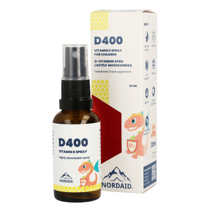 D400iu munnúði - fyrir börn frá 3 ára aldri | 200 dagskammtar | 30 ml