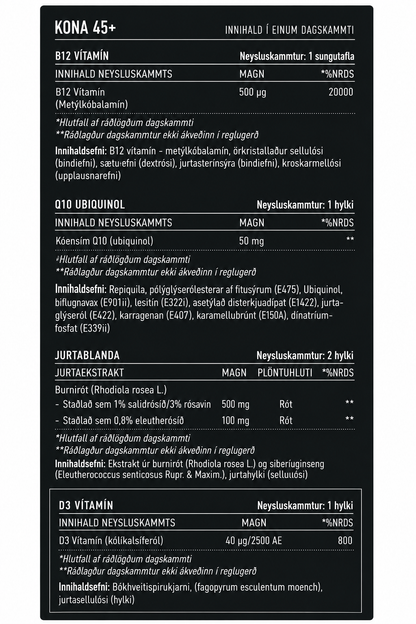 ORKA | Fimm bætiefni fyrir hvern dag | 30 dagskammtar